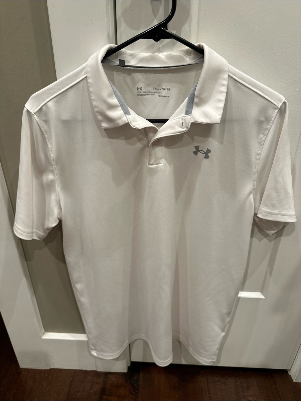 Under Armour White Youth Polo Shirt